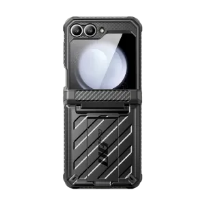 Galaxy Z Flip6 Unicorn Beetle PRO Rugged Case with Belt Clip-Black Stylish Detail Layer Matte Edge