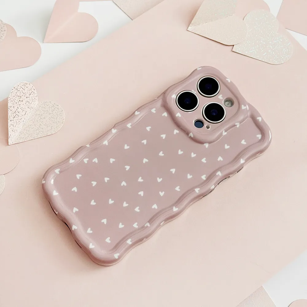 Wavy Phone Case - Chai Hearts Heat dissipation Gloss Finish