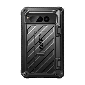 Non Slip Google Pixel Fold Unicorn Beetle PRO Rugged Holster Case-Black