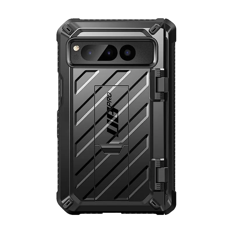 Non Slip Google Pixel Fold Unicorn Beetle PRO Rugged Holster Case-Black