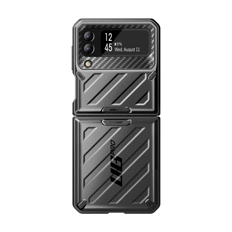 Galaxy Z Flip4 Unicorn Beetle PRO Rugged Case with Belt Clip-Black High-End Detail Pocket Friendly