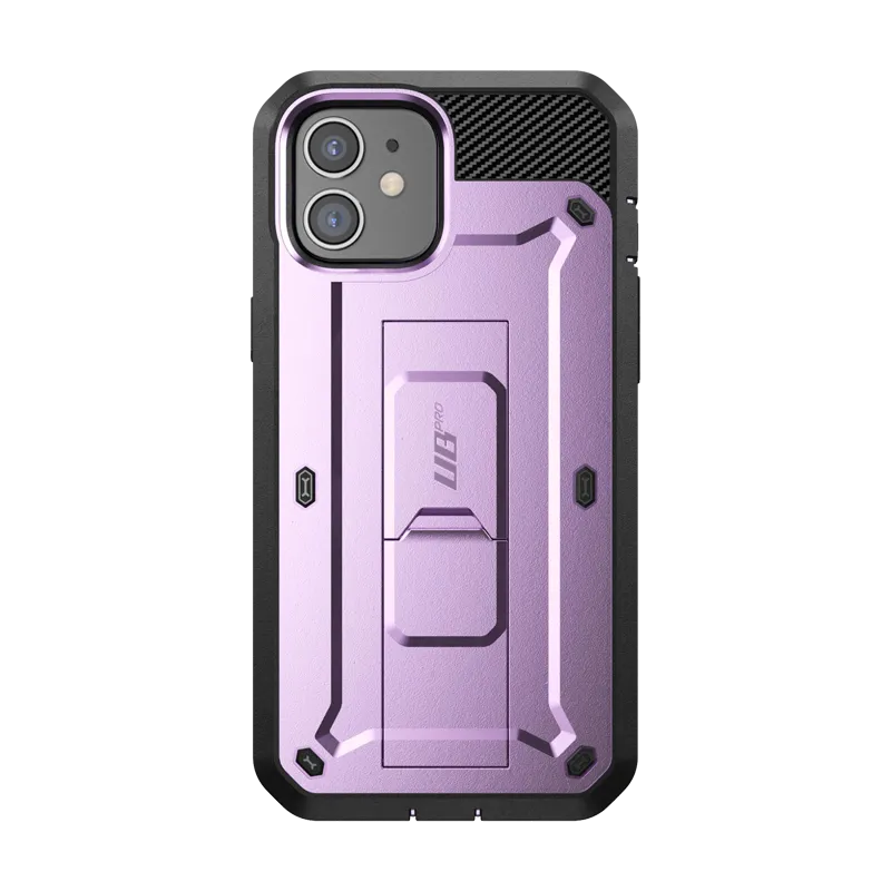 iPhone 12 mini 5.4 inch Unicorn Beetle Pro Rugged Case-Metallic Purple Sleek Detail