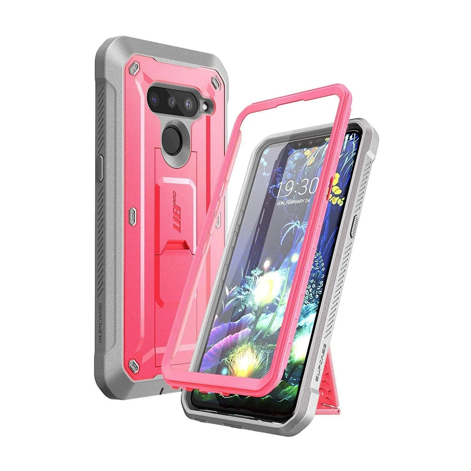 LG V50 ThinQ Unicorn Beetle Pro Full-Body Holster Case-Pink Durable Look