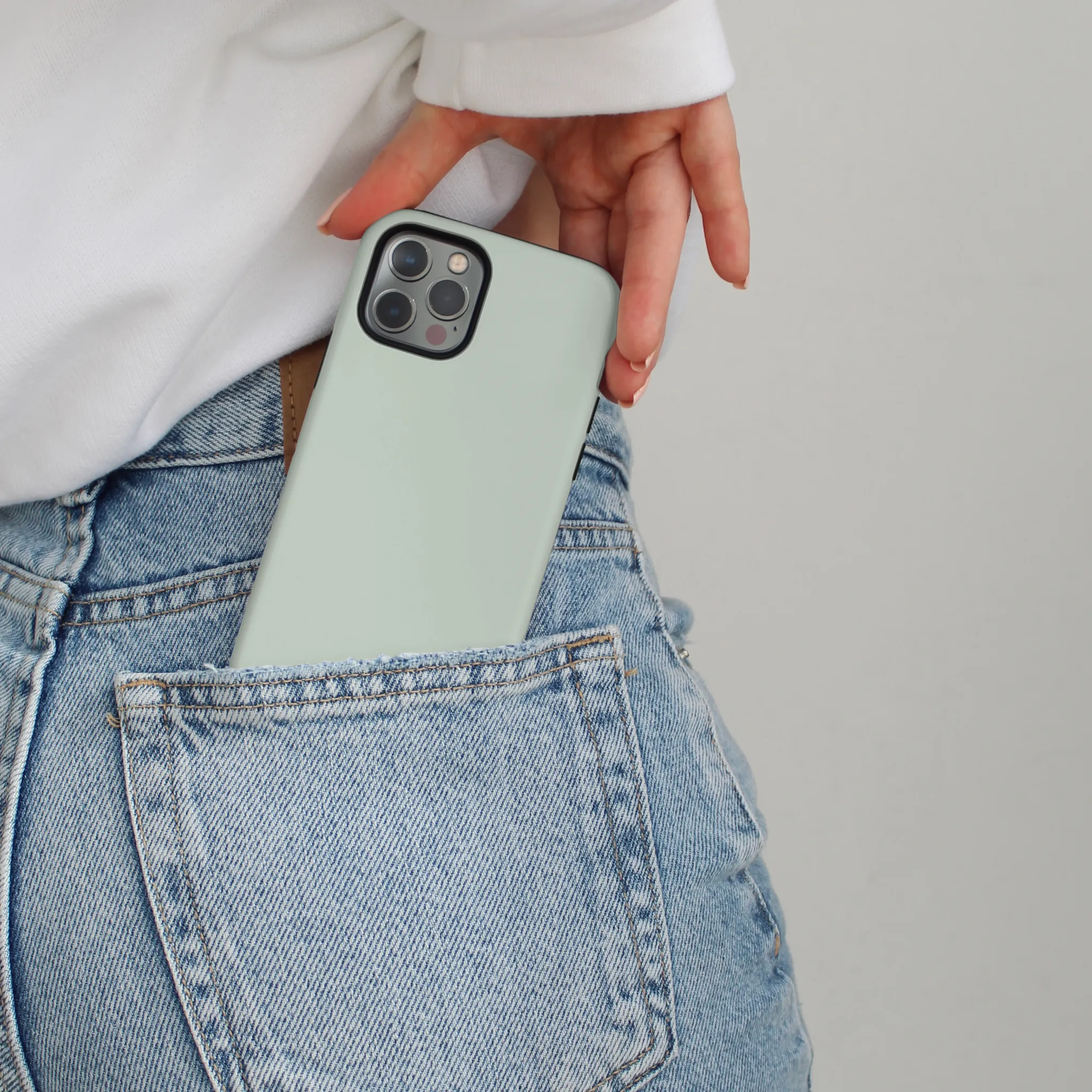 Tough Phone Case - NAKD Sage Luxury Finish Texture Comfort touch