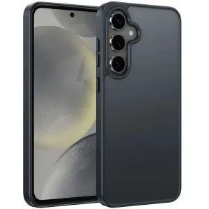 FNTCASE for Samsung Galaxy S24 FE Phone Case: Translucent Matte Shockproof Slim Phone Cover - Military Grade Drop Proof Hard Back Anti-Fingerprint Protective Case Flexible Comfort Minimal Detail Texture