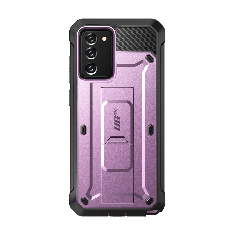 Patterned Design Galaxy Note20 Unicorn Beetle PRO Rugged Holster Case-Metallic Purple
