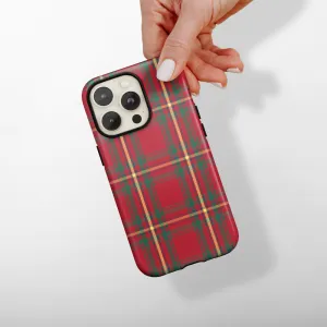 Dual Layer Slim Fitment Tough Phone Case - Tartan