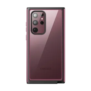 Vivid Pattern Galaxy S22 Ultra Unicorn Beetle EDGE XT Bumper Case-Burgundy