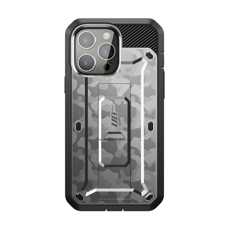 iPhone 13 Pro Max 6.7 inch Unicorn Beetle Pro Rugged Case-Gray Camo Protective Corners