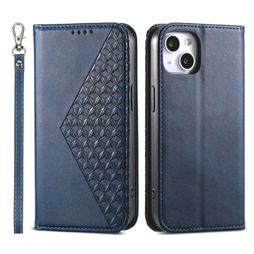 Portable Accessory PU Leather Flip Wallet Case for iPhone ?C Card Holder, Stand Function, Magnetic Closure