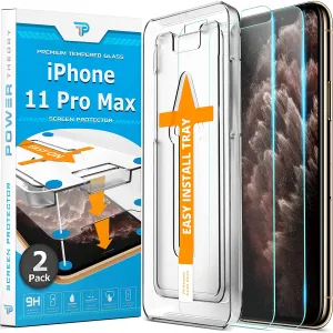 Lightweight iPhone 11 Pro Max Tempered Glass Screen Protector [2-Pack]