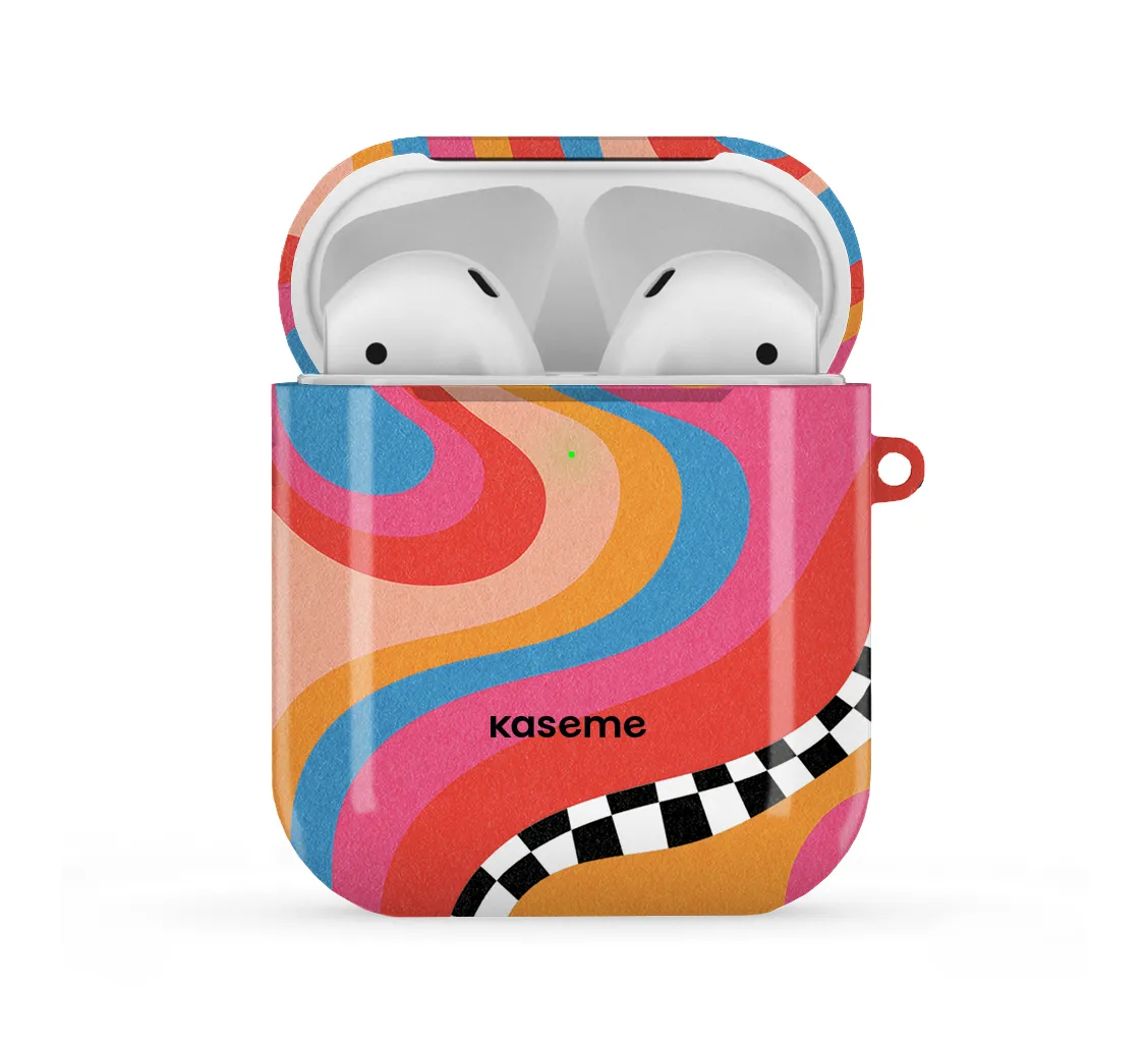 Radiant AirPods Case durable ergonomic neon silicone airpods case soft rubberized shell