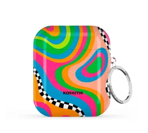 Radiant Blue AirPods Case magnetic clip silicone cover vibrant neon silicone case