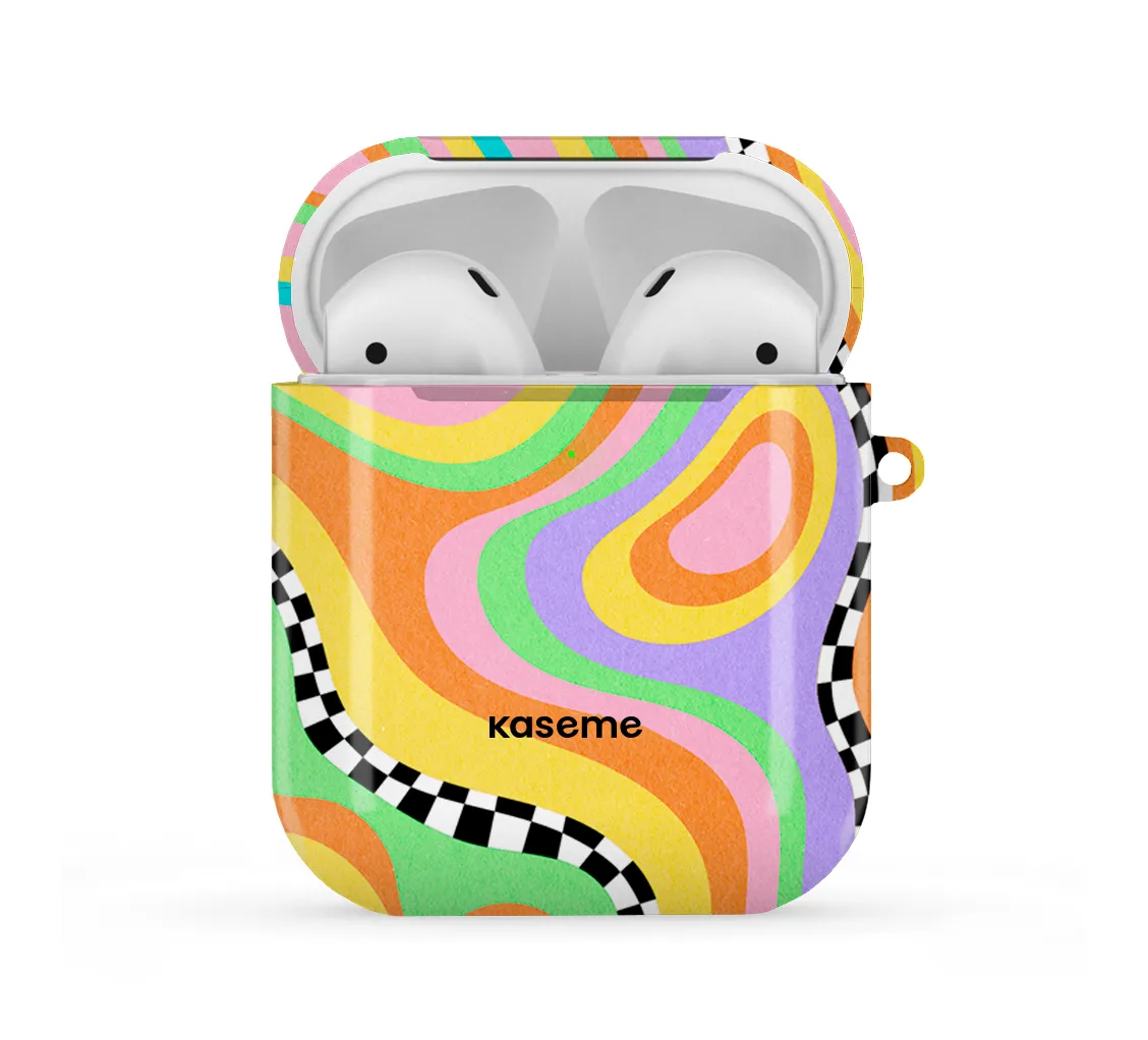 Radiant Pastel AirPods Case Modern Rubber Case durable rubberized airpods cover