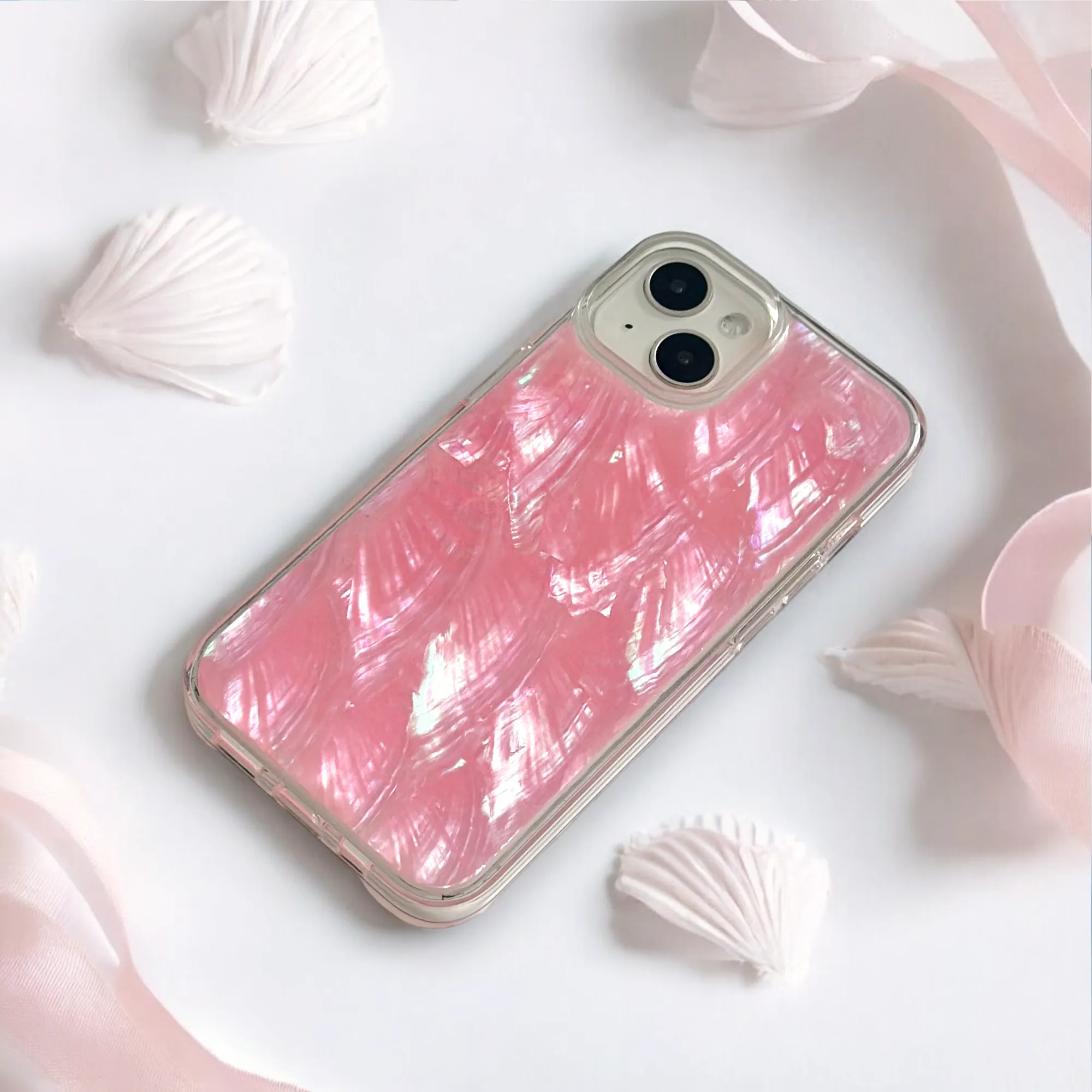 Comfort Edge Real Natural Shell Phone Case - Pink