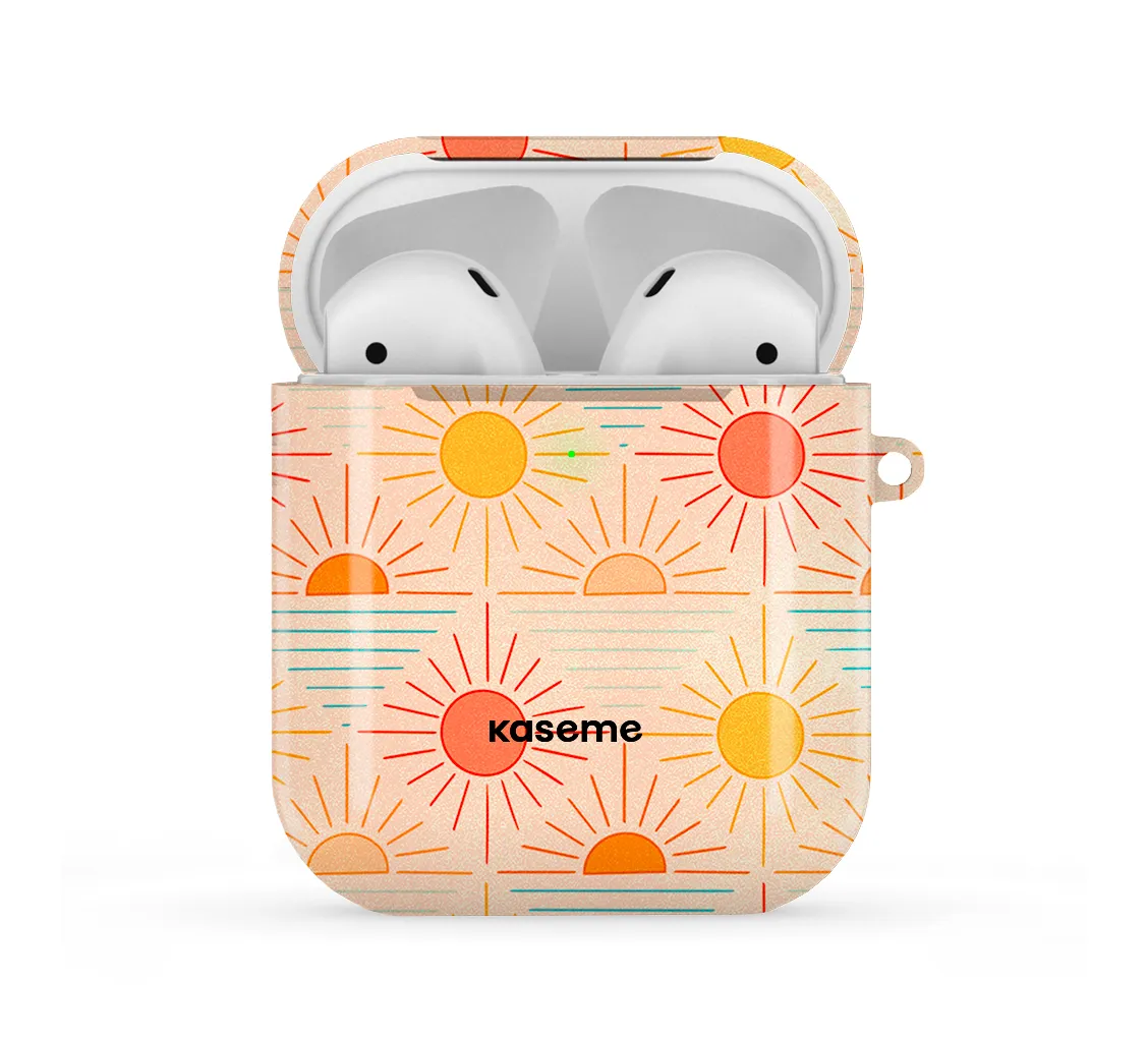 Sunshine AirPods Case Soft Cushion Interior Soft Travel Texture
