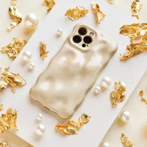 Daily Carry Hybrid Edge 3D Pearl Phone Case - Gold