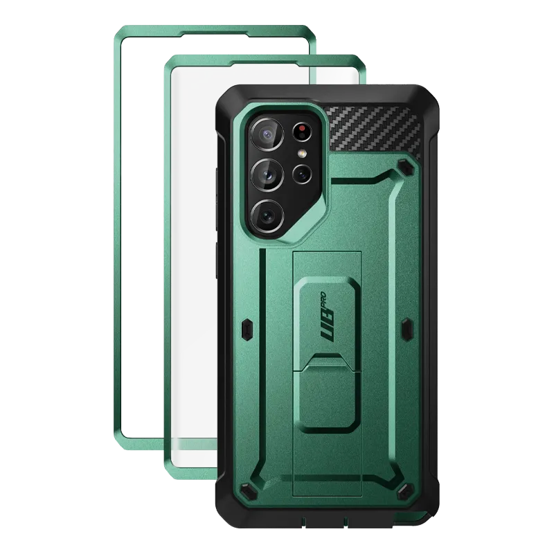 Durable Coating Premium Edge Design Galaxy S22 Ultra Unicorn Beetle PRO Screen Protector Case-Seafoam