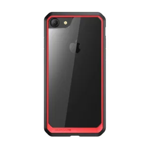 iPhone 8 Unicorn Beetle Hybrid Protective Bumper Case-Red Strong Outline