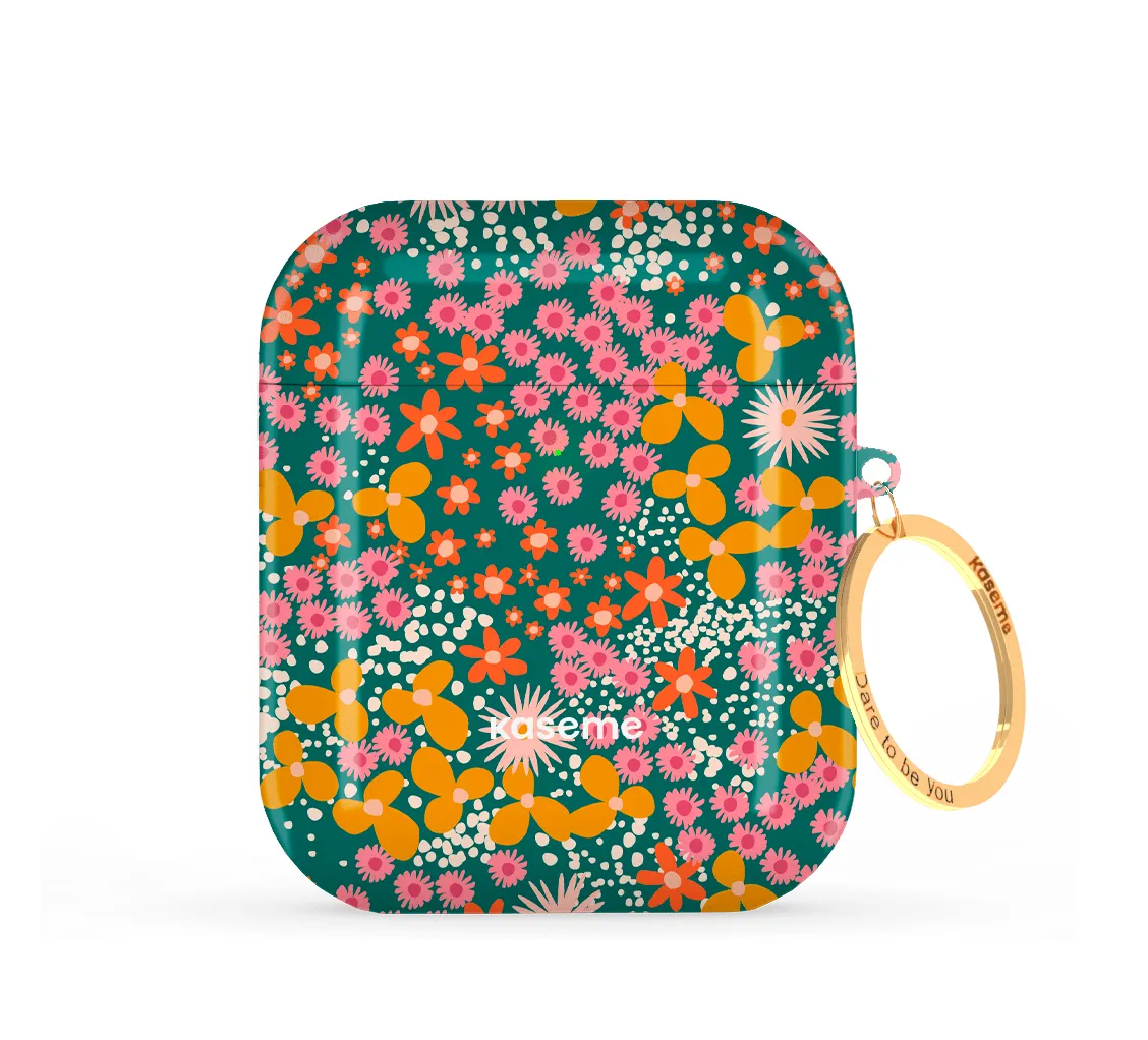 Azalea Green AirPods Case strong flexible earbuds shell