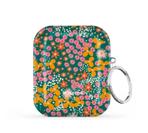 Durable Travel Shell Azalea Green AirPods Case