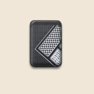 Keffiyeh MagSafe Card Holder Pocket-Friendly Snap Quick Access Grab