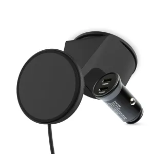 Secure Desk Cradle Charging Suction Mount with Car Adaptor