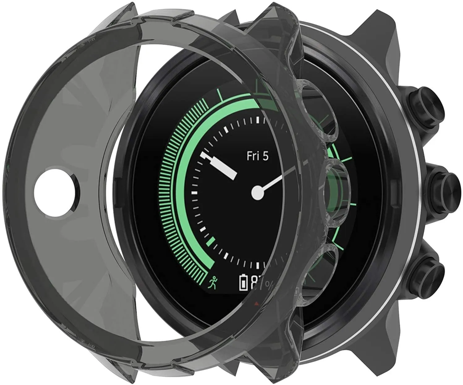 Protective Sleeve Cover Suunto 9 (Baro) TPU Case (Transparent Black)
