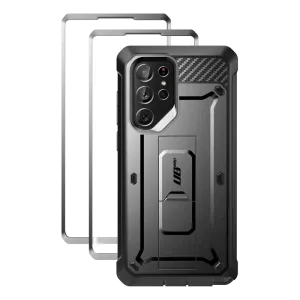 Galaxy S22 Ultra Unicorn Beetle PRO Screen Protector Case-Black Stylish frame