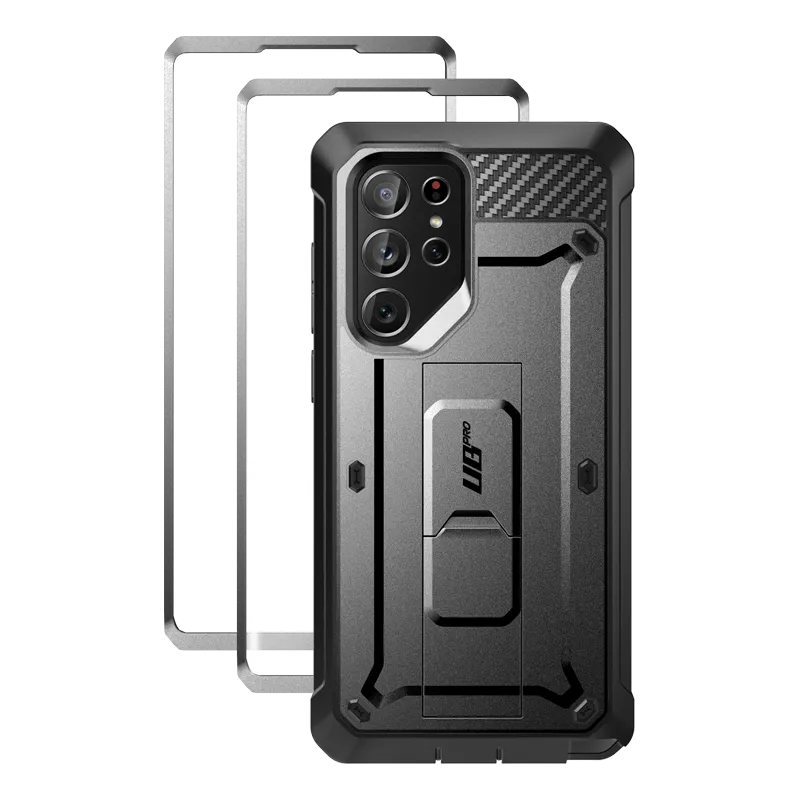 Galaxy S22 Ultra Unicorn Beetle PRO Screen Protector Case-Black Stylish frame