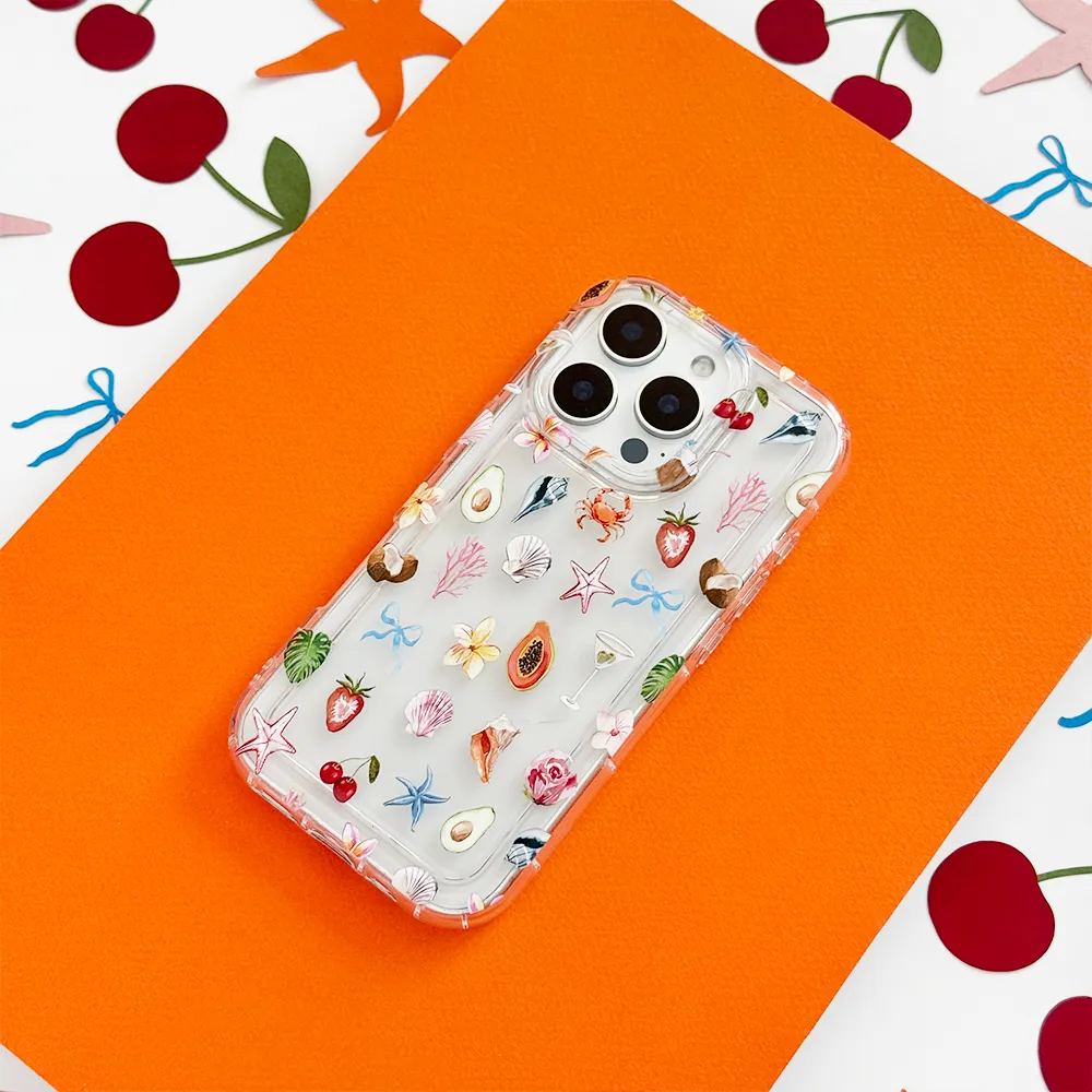 Clear Phone Case - Calypso Club Vivid Gradient Compact Edge