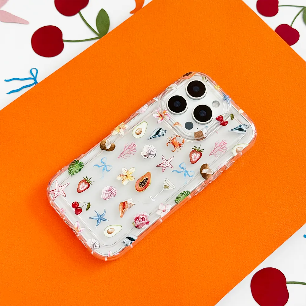 Gradient Finish Durable Build Texture Clear Phone Case - Calypso Club