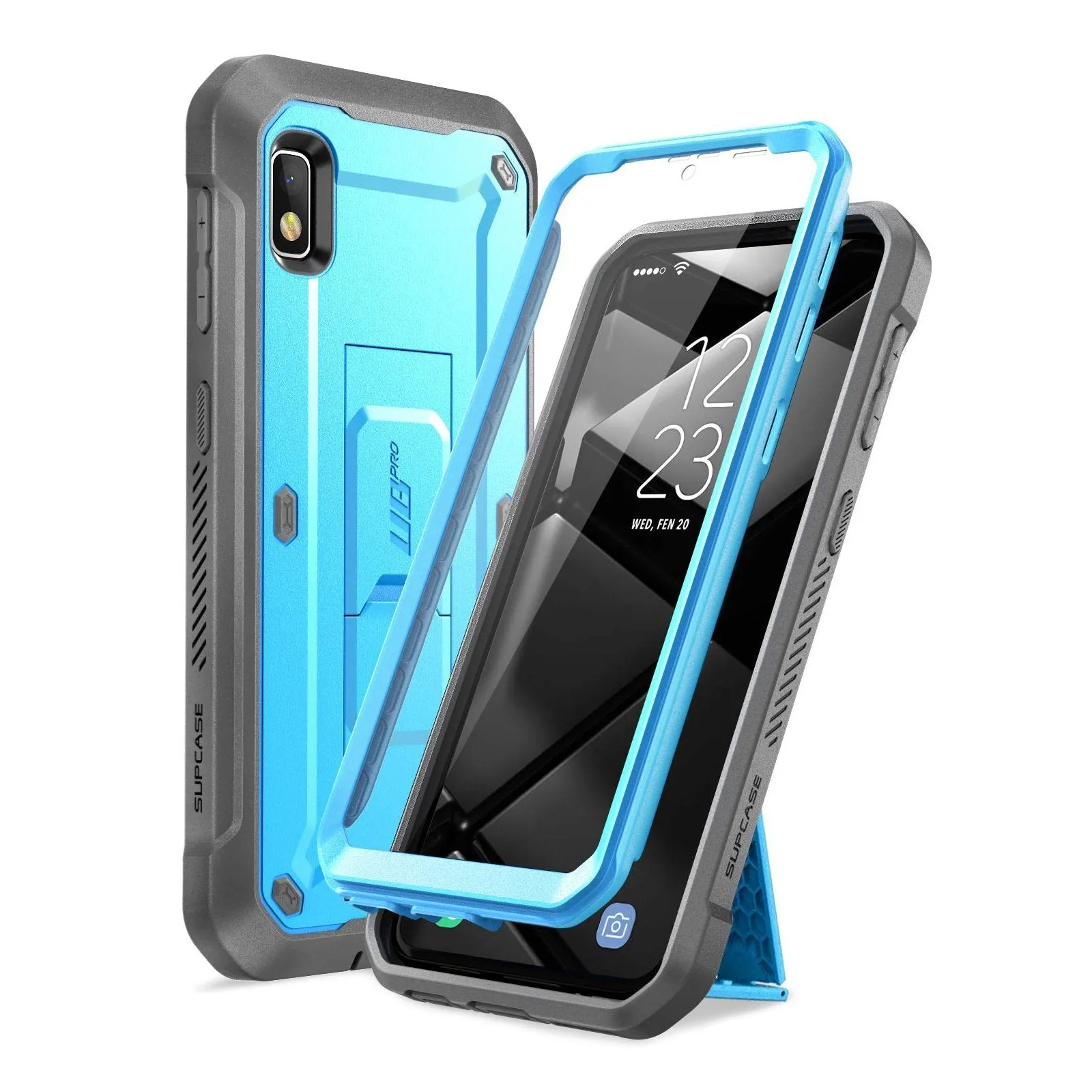 Durable Texture Light Structure Galaxy A10e Unicorn Beetle Pro Rugged Holster Case-Blue