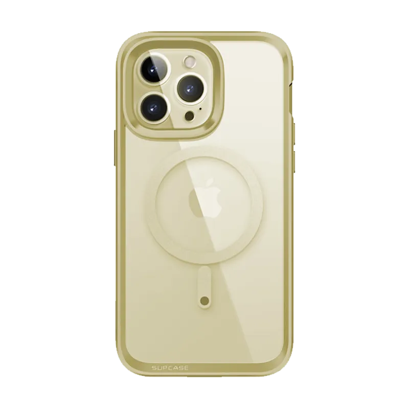 iPhone 14 Pro Max 6.7 inch Unicorn Beetle EDGE MAG with Screen Protector Clear Case-Gold Slim Feel