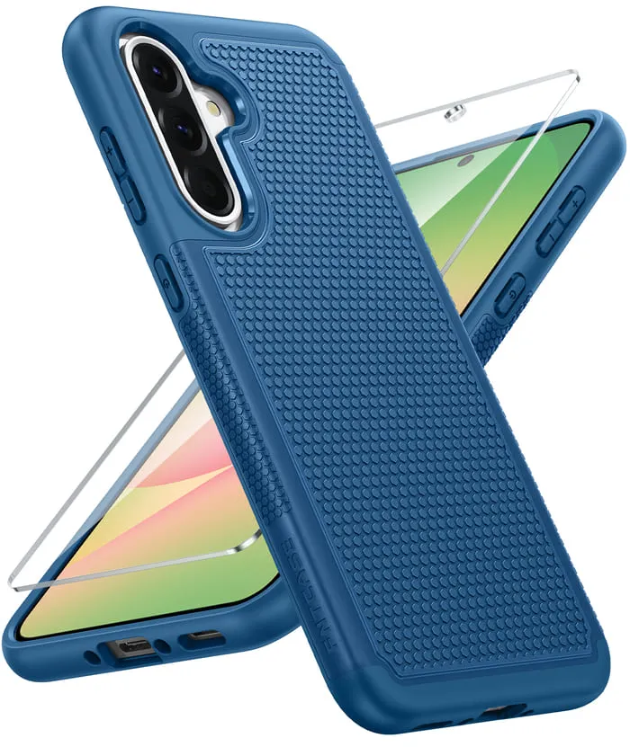 Compact Structure Matte Design Texture FNTCASE For Samsung Galaxy A56 6.7 inch Shock Protection Cell Phone Case Sturdy Cover with Non-Slip Texture