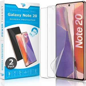 Impact absorption child friendly protector Samsung Galaxy Note 20 Anti-Scratch Screen Protector Film [2-Pack]