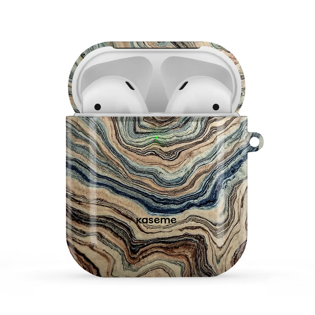 Soft touch coating Modern Rubber Finish Whispering Woods AirPods Case