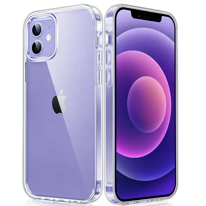 iPhone 12 Clear Case: Military Grade Drop Protection Anti Yellowing 6.1 inch Phone Case High protection