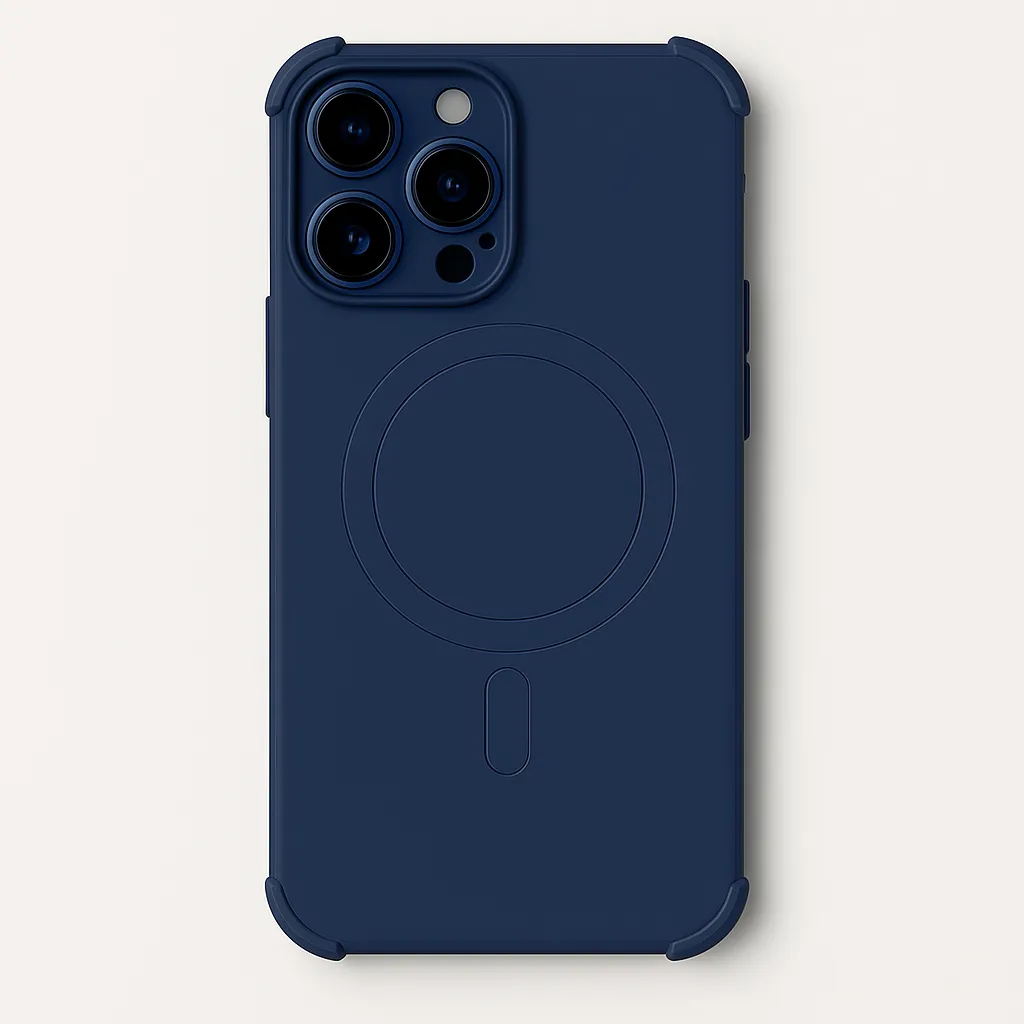 Silicone iPhone Case with Full Lens & Corner Protection, MagSafe Compatible Comfort Shield Texture