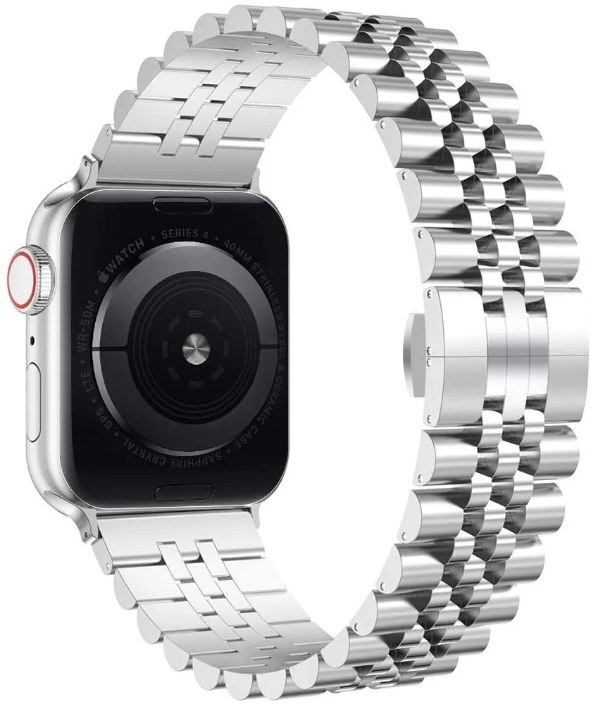 Elegant feature Apple Watch Steel Strap Jubilee (Silver)
