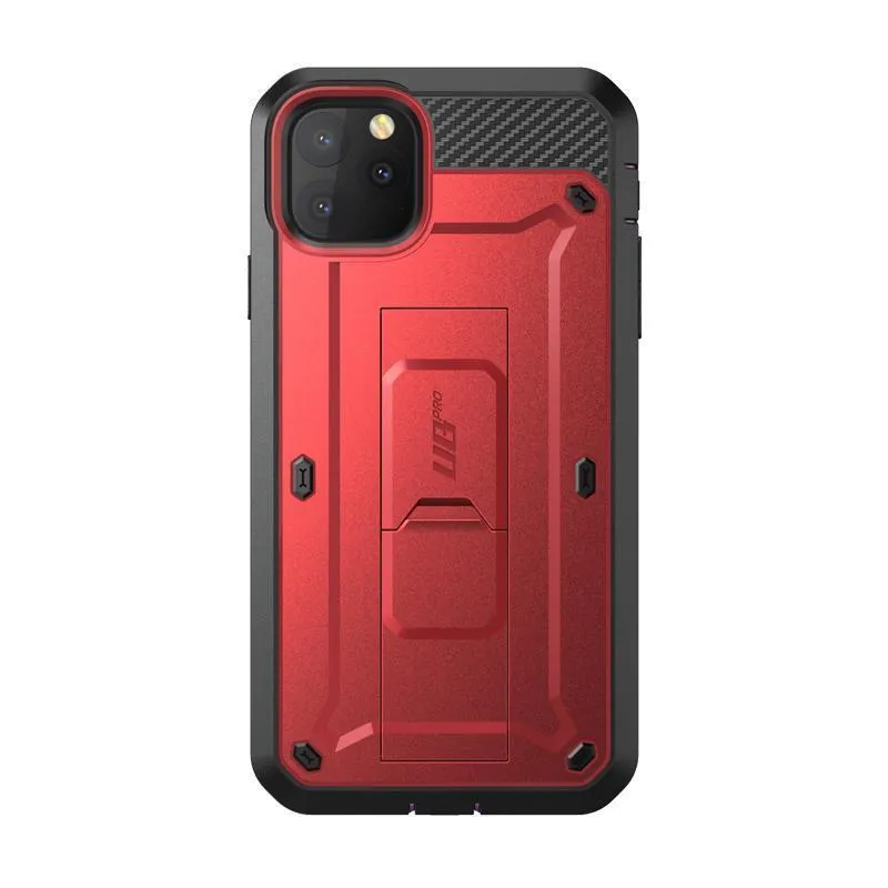 Protective Build iPhone 11 Pro 5.8 inch Unicorn Beetle Pro Full Body Rugged Case-Metallic Red