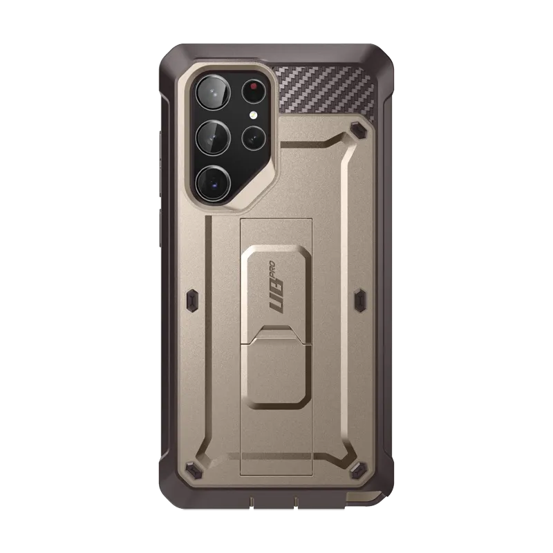 Trendy Finish Matte Look Design Galaxy S23 Ultra Unicorn Beetle PRO Rugged Case-Cream