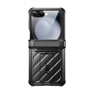 Galaxy Z Flip7 Unicorn Beetle PRO Rugged Case with Belt Clip-Black Subtle Touch