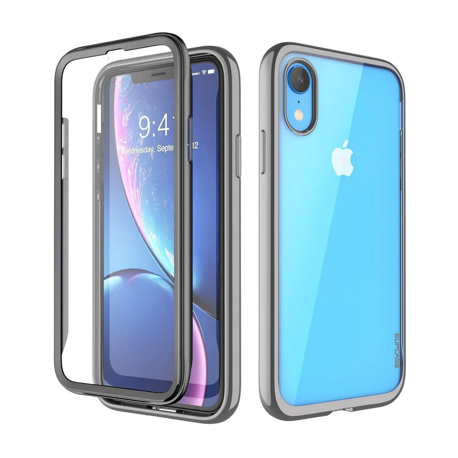 Premium Shield iPhone XR Unicorn Beetle Electro Clear Case-Black