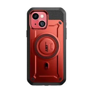 Fashion Edge Long Lasting iPhone 15 6.1 inch Unicorn Beetle PRO MAG Rugged Case-Metallic Red