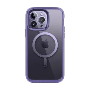 Comfort touch iPhone 14 Pro Max 6.7 inch Unicorn Beetle EDGE MAG with Screen Protector Clear Case-Deep Purple