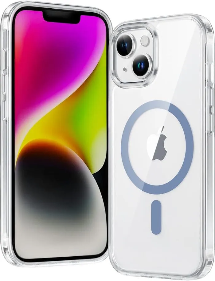 iPhone 14 iPhone 13 Clear Case: Magnetic Charging Anti Yellowing Shockproof MagSafe Minimal Aesthetic
