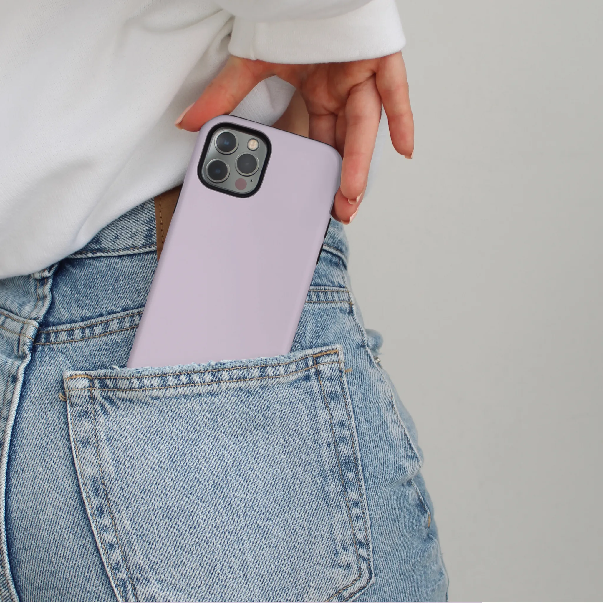 Tough Phone Case - NAKD Lilac Shockproof Edge Practical Look