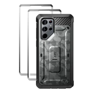 Galaxy S22 Ultra Unicorn Beetle PRO Screen Protector Case-Gray Camo Outdoor Travel Heat dissipation