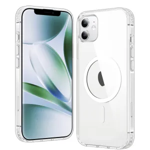 iPhone 12 Clear Case: Magnetic Charging Anti Yellowing Shockproof Magsafe Protective Touch Protective Corners